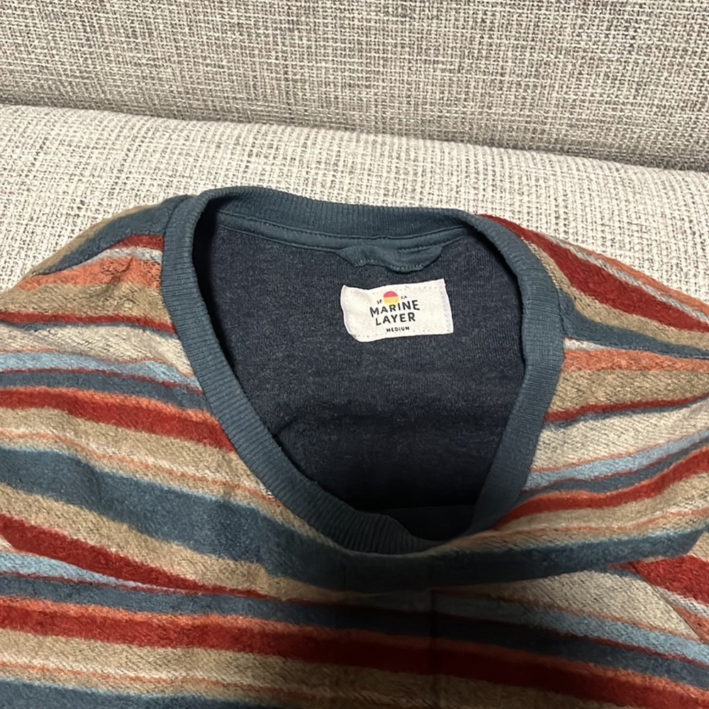 Marine Layer: Signature Fleece Out Crewneck - Picture 6 of 7